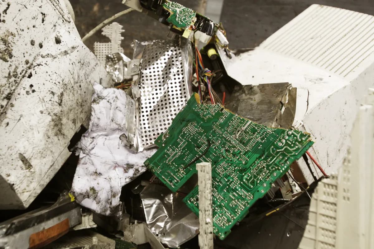 Mänskliga kvarlevor hittade på återvinningsanläggning leder till årslång