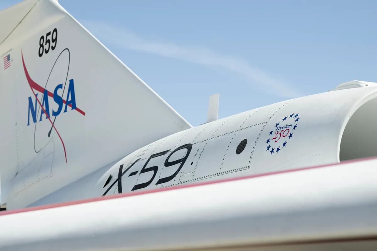 NASA X-59 får ny lack för 250-årsjubileum