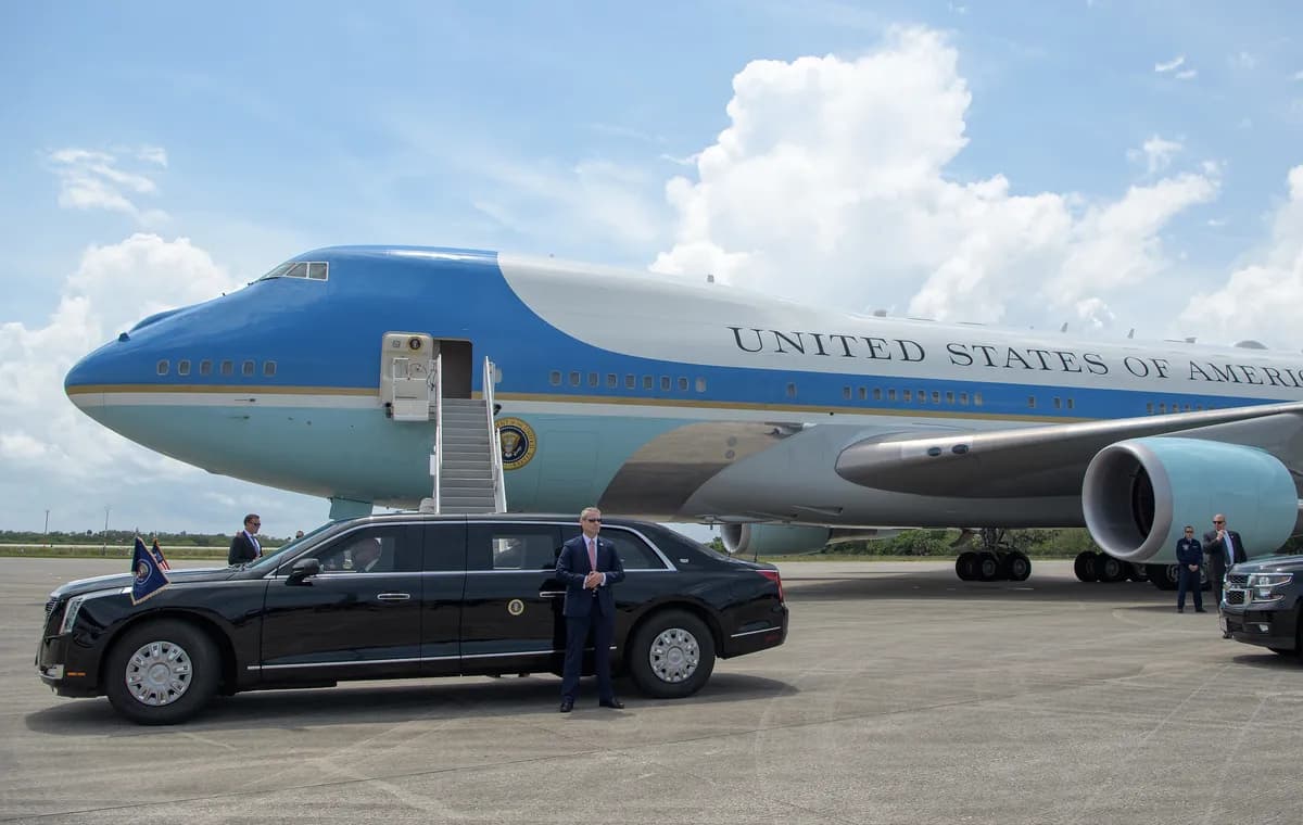 Qatar-donerad 747 redo som tillfälligt Air Force One