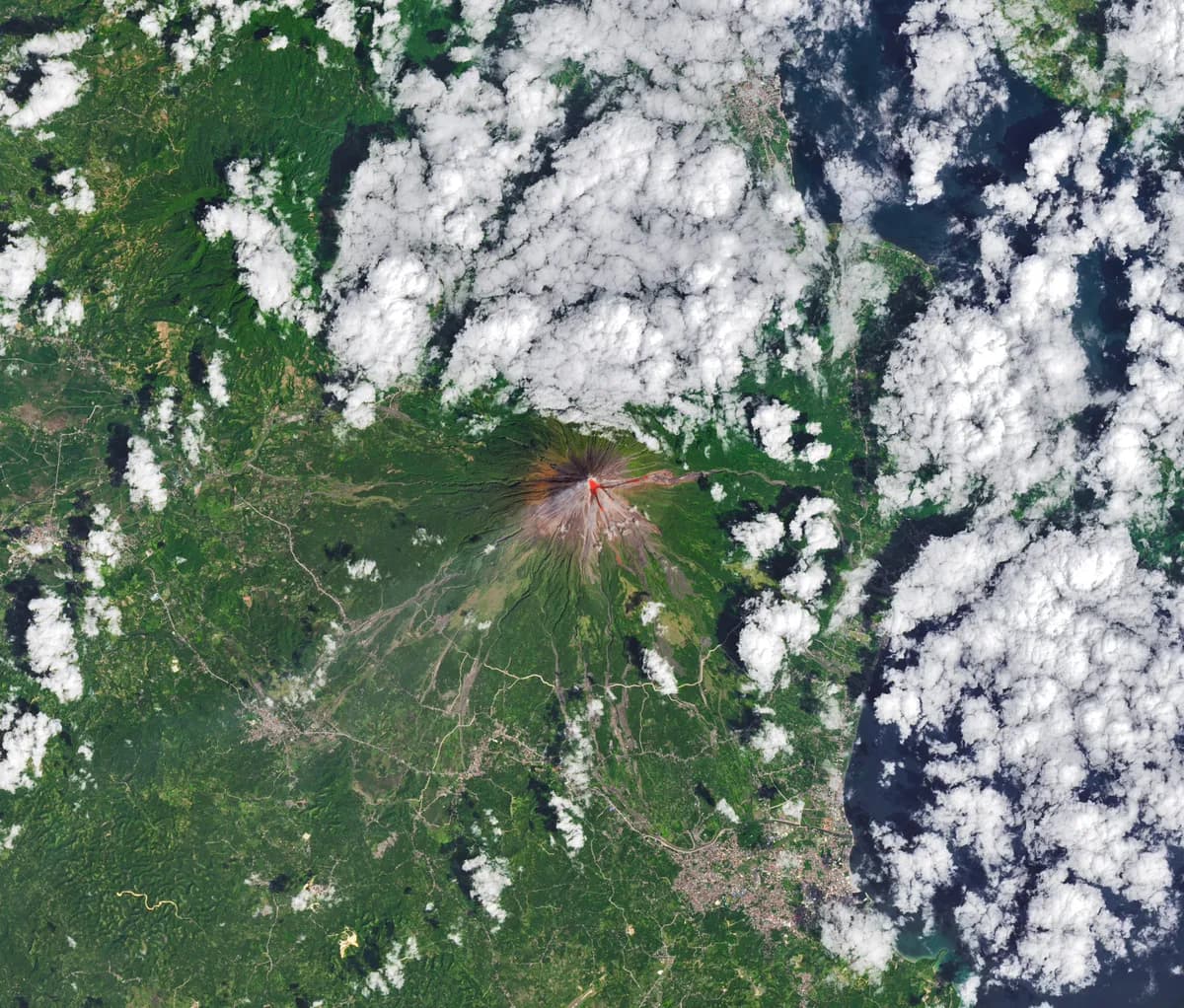 NASA satellites capture Mayon volcano activity in February 2026