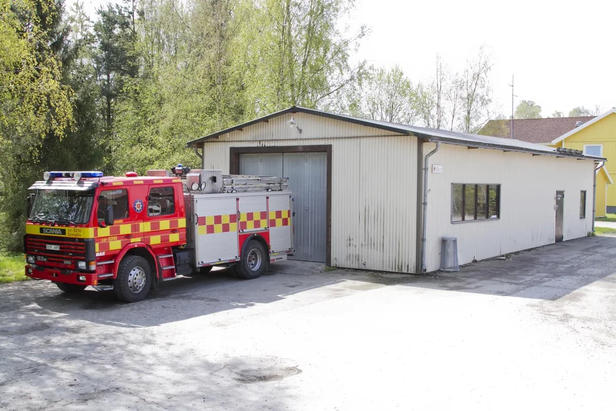 Brand i byggnad i Linköping